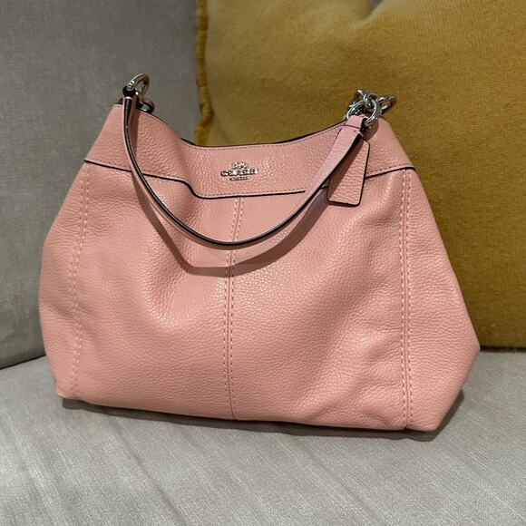 EUC Coach Petal Pink Medium Lexy Shoulder Bag Convertible - Picture 1 of 6
